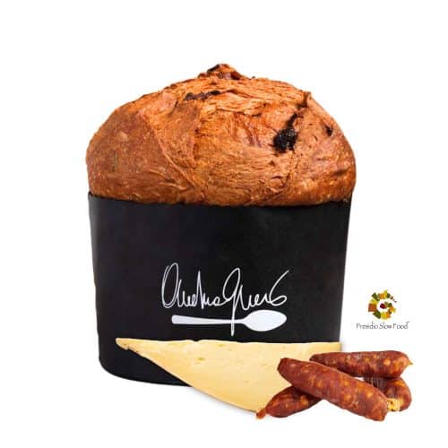 PANETTONE LUCANUS CON PEZZENTE E CACIOCAVALLO