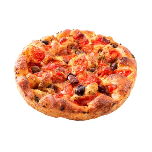 Focaccia bianca con pomodorini