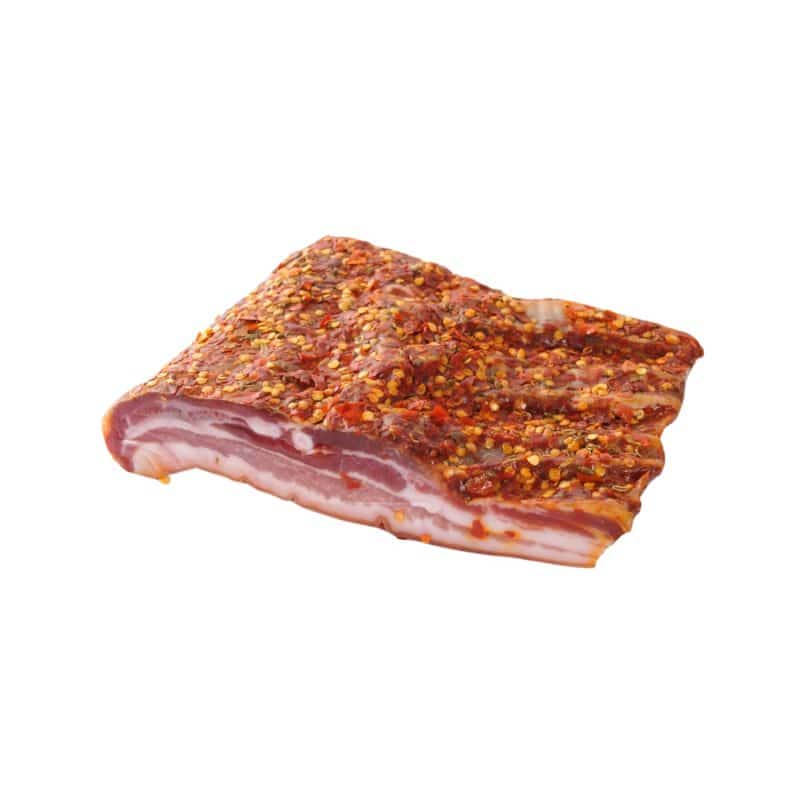 pancetta tesa al peperone crusco