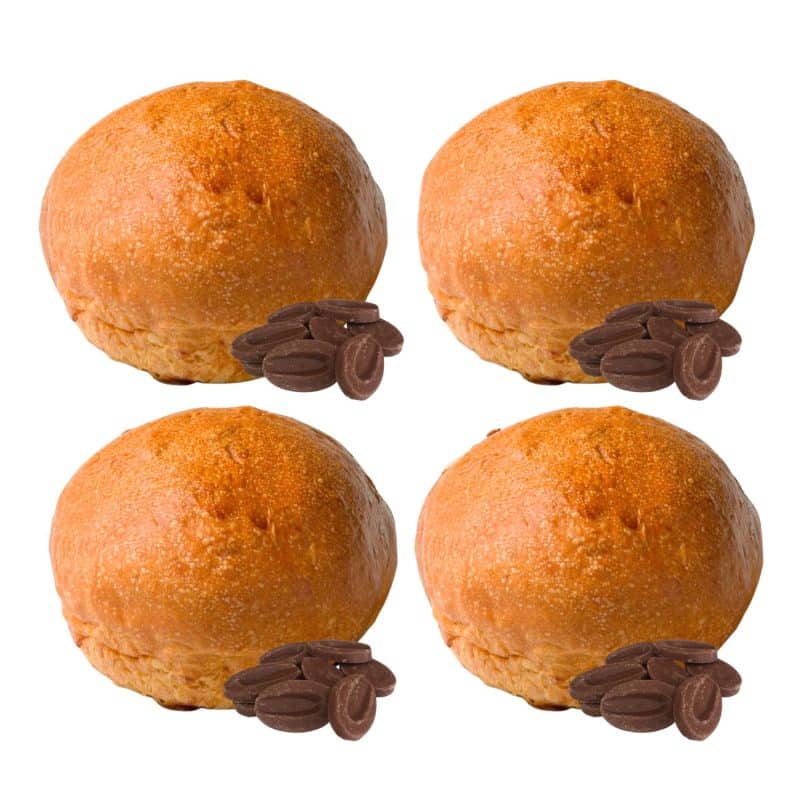brioche al cioccolato fondente