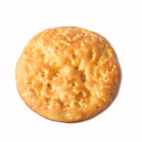 Focaccia bianca morbida intera