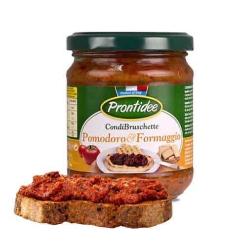 Condibruschetta pomodoro e formaggio