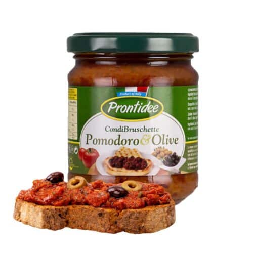 Condibruschetta pomodoro e olive